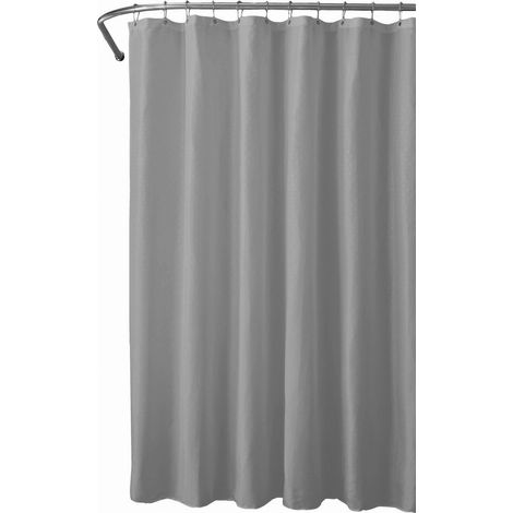 Rideau de douche 180x200cm, polyester, gris