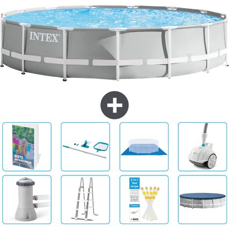 Prism Frame Pool Rund - 457x107 cm - 9-teilig S605