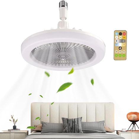 Ventilador de techo LED silencioso de 30 W (gris), con mando a distancia, compatible con regulación de intensidad y tres velocidades, adecuado para dormitorios, salones y cocinas. (1/4)