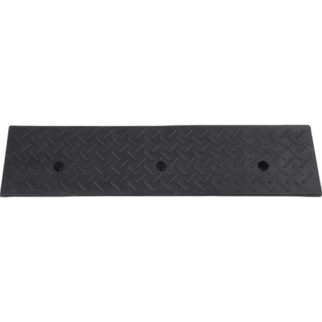 Rampe de Bordure en Caoutchouc Robuste, Rampe D'allée de 3 Pouces pour Voitures, Camions, Motos, Parkings (1/5)