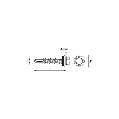 WKRĘT SAMOWIERTNY IMPAX Z EPDM OCYNKOWANY 5.575MM 5MM - 63531 5.575
