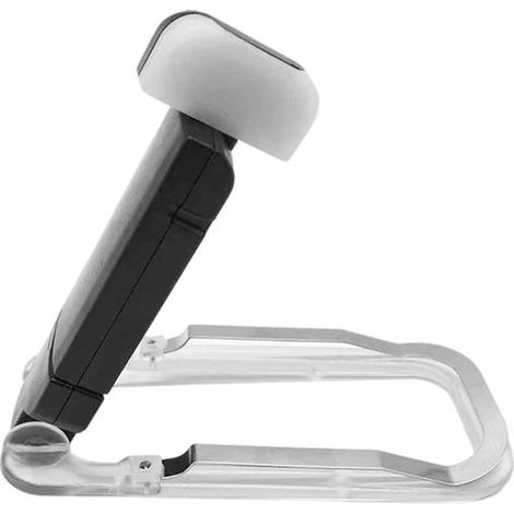 Mini lampe de lecture LED à pince, rechargeable par USB, avec marque-page et luminosité réglable, protection des yeux, 1 pièce, noire.