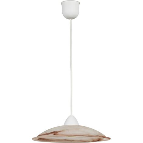 LAMPADA SOSP DUNA 30 1XE27 ALABASTRO TABACCO