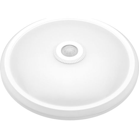 Lampada da parete LED tonda sensore IP20 matel 16w neutro