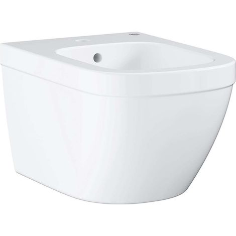 Grohe – Bidet suspendu céramique blanc alpin – Dimensions 540 x 374 mm – Hauteur 36 cm – Trop-plein inclus – Installation suspendue (1/6)