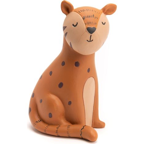Salvadanaio leopardo marrone 15x7x9 cm (1/3)