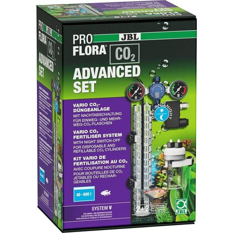 Kit fertilisation co2 jbl 40 600 litres électrovanne manomètres