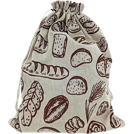 Sac réutilisable pour conserver le pain fait maison, en coton biologique et cire d'abeille, pour une fermentation naturelle, les baguettes et les produits de boulangerie.-AquaForge