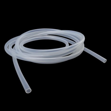 Tuyau en silicone 8 mm ID x 10 mm OD 4 mètres, tuyau flexible en silicone de qualité alimentaire pour eau et air, transparent (1/5)