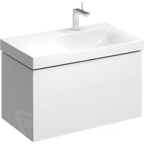 Geberit Xeno 2, armoire sous lavabo avec découpe pour siphon à (1/2)