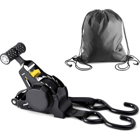 Spanngurte mit Ratsche 2,5cm x 3,3m, 680kg Bruchfestigkeit, Selbstaufrollend (1/5)