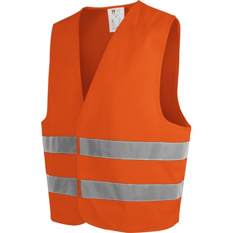 Würth Modyf – Gilet haute-visibilité EN20471 LUMEN orange fluo – Taille unique – 2 bandes réfléchissantes 5cm – Tissu fluorescent pour chantiers humides (1/3)