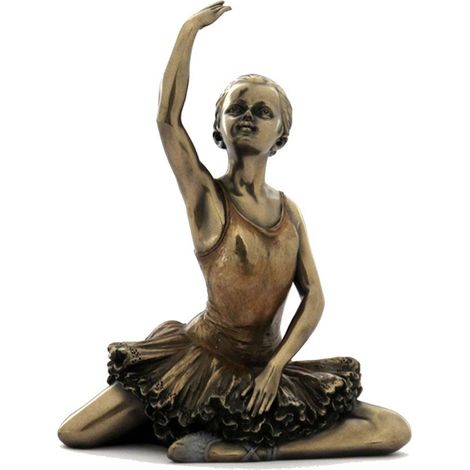 Statuette Danseuse de collection aspect bronze 13 cm (1/2)