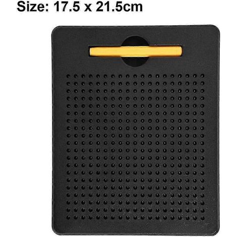 Tableau magnétique avec stylet et stylo magnétique, cadeau éducatif pour apprendre à lire et à écrire en maternelle (noir) (1/5)