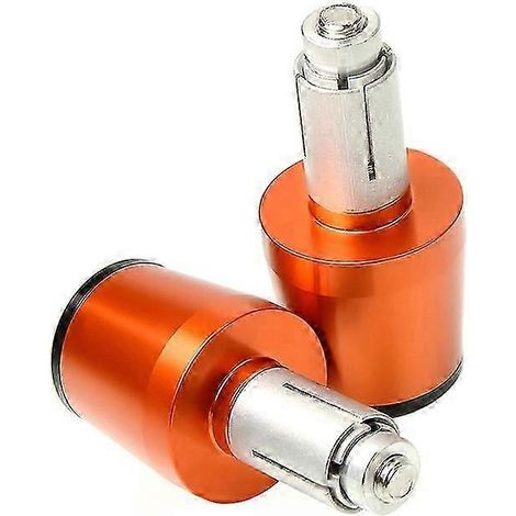 Embouts de guidon de moto CNC 7/8 22 mm pour Honda CBR 600 900 1000RR, Kawasaki Z1000 et Suzuki GSR 650 750 (Orange) (1/5)