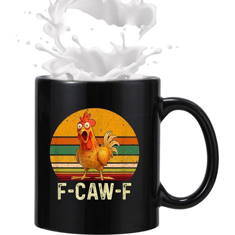 Mug de Poulet 350ml Céramique pour Boissons Chaudes et Froides Mug de Café du Hilarant pour Maison Bureau École Appartement Université Dortoir Garde-Manger Salon Salle à (1/5)