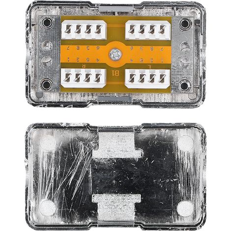 Boîte de jonction CAT6, plastique ABS, boîtier de connexion réseau blindé à port unique RJ45 (module inclus). (1/5)