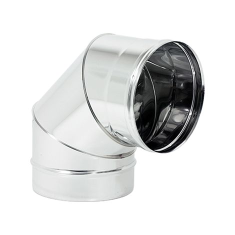 CURVA 90  ° MONOPARETE ACCIAIO INOX AISI 304  EE ¸120 SP 05 MM   EUROPROFIL SRL