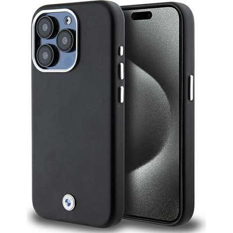 BMW BMHMP15L23PUFWK iPhone 15 Pro 6.1" negro/negro Signature Wrapped Metal MagSafe (1/5)