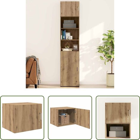 Wandregal - Wandschrank Artisan-Eiche 50 x 42,5 x 40 cm Holzwerkstoff (1/5)
