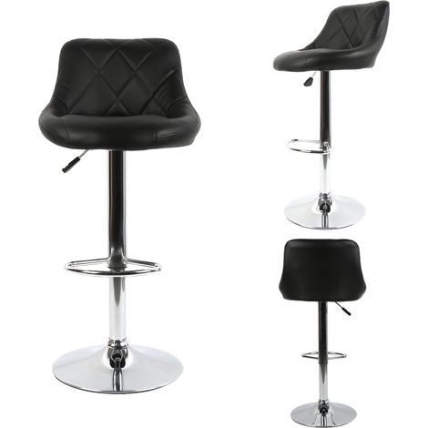 Aqrau Deux Tabouret de bar cuillère noire (1/5)