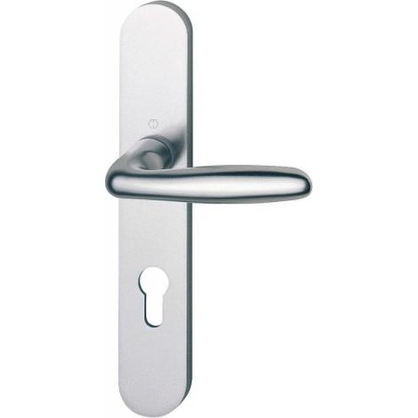 Ensemble de béquille Vérona - HOPPE AG - Aspect inox - Carré 7 mm. - Condamnation avec voyant libre-occupé - 38 à 47 mm (1/3)