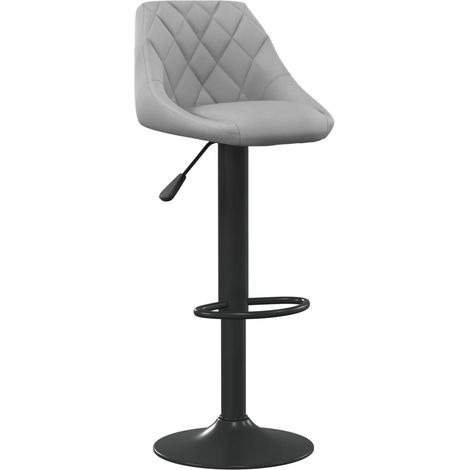 Maison Exclusive - Barhocker Hellgrau Samt