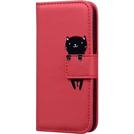 red Cat - Etui En Cuir Pour Samsung Galaxy S21 Ultra 5g Avec Protection Magntique Pour Le Tlphone (1/4)