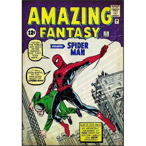Grand sticker mural Spiderman 70 x 87 cm