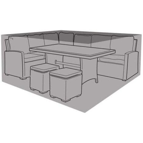 Housse salon de jardin 300 cm – Protection anti UV – Polyester haute qualité – Cordon de serrage – Pour mobilier jusqu'à 71 cm de hauteur (1/5)