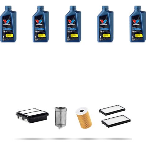 Kit tagliando 4 FILTRI e 5L OLIO compatibile con Hyundai Accent (LC) II 1.5 CRD 60kw dal 2002 (1/5)