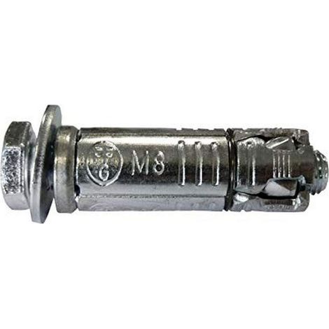 Cheville Acier avec Vis, 8mm, Boîte de 25