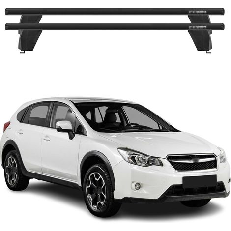 OMAC Dachträger Querträger Alu für Subaru XV I 2012-2017 – Abschließbar – T-Nut – City-Crash-getestet – Max. 75 kg Schwarz (1/5)