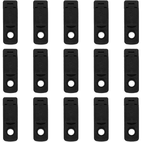 Lot de 15 joints en caoutchouc pour briquets à liquide - Coussinet inférieur pratique pour la plupart des briquets à liquide-3.5X1.1X0.4CM-Black