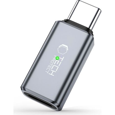 Tech-Protect Ultraboost Audioadapter Typ-C auf Lightning Grau (1/4)
