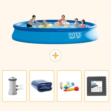 Intex Piscine Easy Set Ronde - 457x84 cm - 5-pièces S177 (1/5)