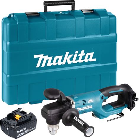 Makita DDA 450 M1K Trapano angolare a batteria 18 V 70 Nm brushless + 1x batteria 4,0 Ah + valigetta - senza caricabatterie