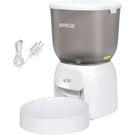Skylos 4L Automatic Pet Feeder Wifi Auto Smart Dog Cat Food Dispenser Timer Feed
