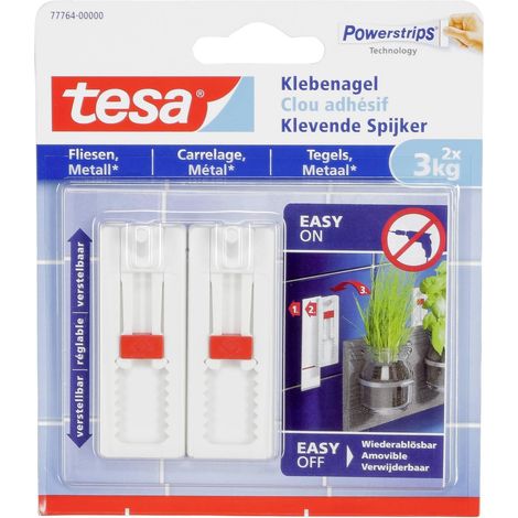 Clavo adhesivo ajustable blanco Tesa Powerstrips