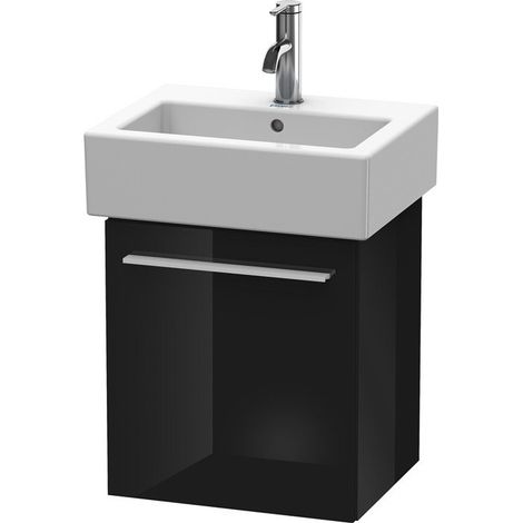 Meuble sous-vasque X-LARGE 328x400x442mm ouverture droite noir haute brillance