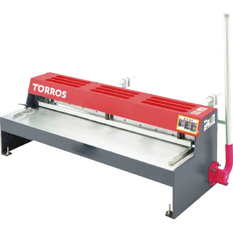 Cisaille à tôles d'établi manuelle professionnelle 1050 mm - capacité 1 mm- kit de double laser pour une coupe précise Torros CTE1050PRO