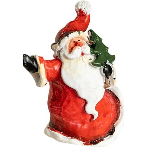 2 Figurine de Père Noël Debout en résine, Ornement de Centre de Table de Noël pour la décoration de la Maison du Nouvel an, Figurine de Noël (1/5)