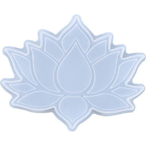 Moule à dessous de tasse en cristal, moule à faire soi-même pour plateau lotus, moule de coulée pour étagère lotus créative (1/4)