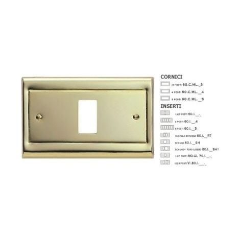 Inserto Cromato 4 Fori Oro (Master Cod. 60I214)