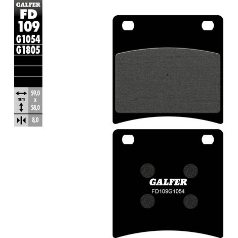GALFER BREMSBELÄGE KH146 SEMI-METALLISCH