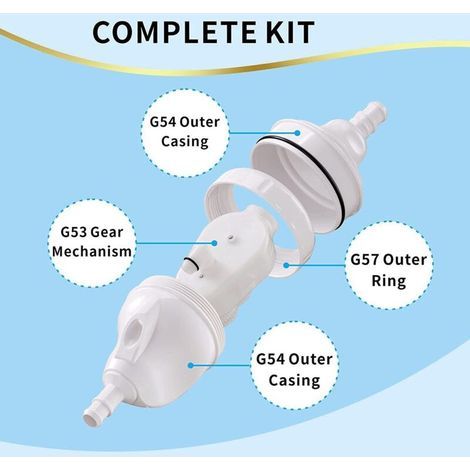 Kit de remplacement de vanne d'urgence CSPARCV G52 pour nettoyeurs de piscine Polaris 180, 280, 380, 480 et 3900 Boîtier renforcé pour une durée de vie supérieure à celle du Zodiac G52 (1/3)