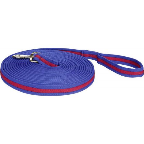 800 cm, Blu Navy e Verde: Longia Soft da equitazione extra morbida da 8 m