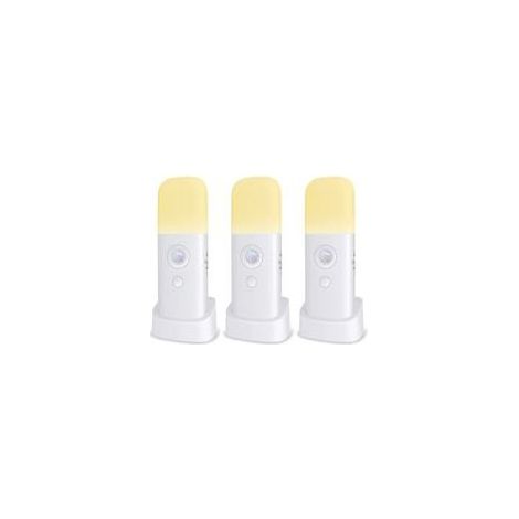 Kinder-Nachtlicht, Bewegungsmelder-Lampe, einstellbare Helligkeit, tragbar, wiederaufladbar, für Schlafzimmer, Kinderzimmer und Wohnzimmer (3er-Pack)