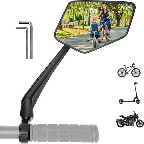 Rétroviseur pour vélo électrique - Réglable à 360°, idéal pour les scooters électriques, compatible avec tous les modèles (1/5)