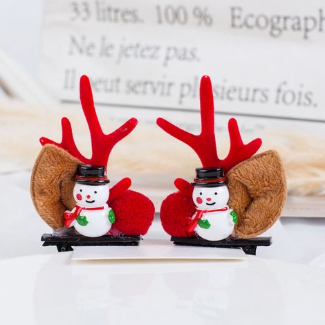 Noël renne bois bandeau pinces à cheveux cheveux cerceau fille vacances beauté coiffure